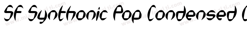 SF Synthonic Pop Condensed Oblique字体转换